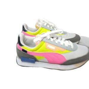 PUMA Future Rider Play On Shoes Women’s 7.5  Yellow Multicolor 373792-02